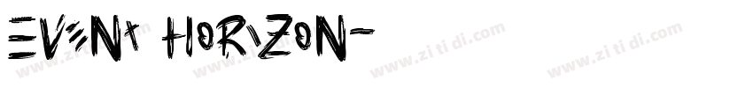 Event Horizon字体转换